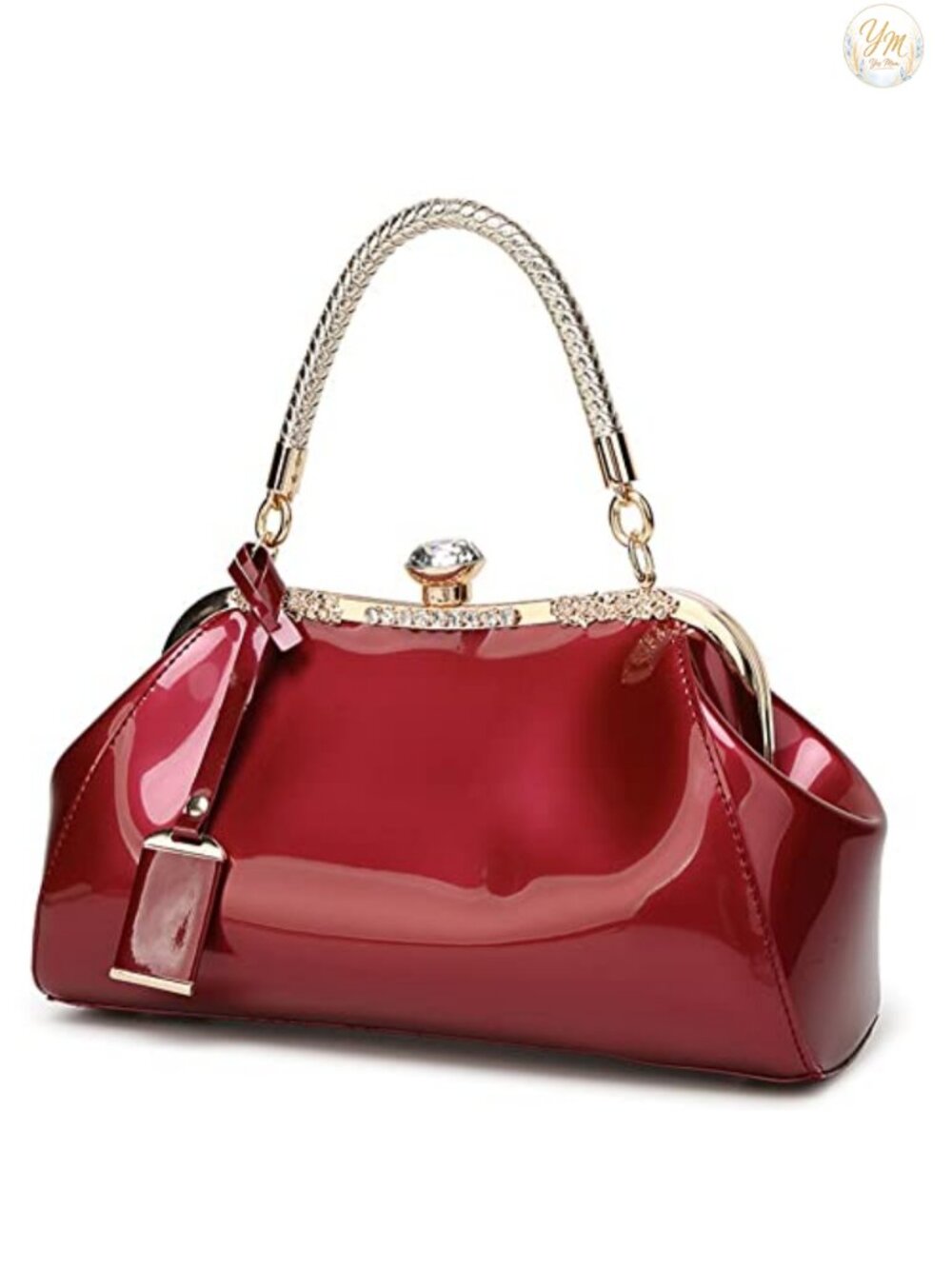 Faux Leather Top Handle Satchel Tote for Women Evening Wedding Shoulder Bag